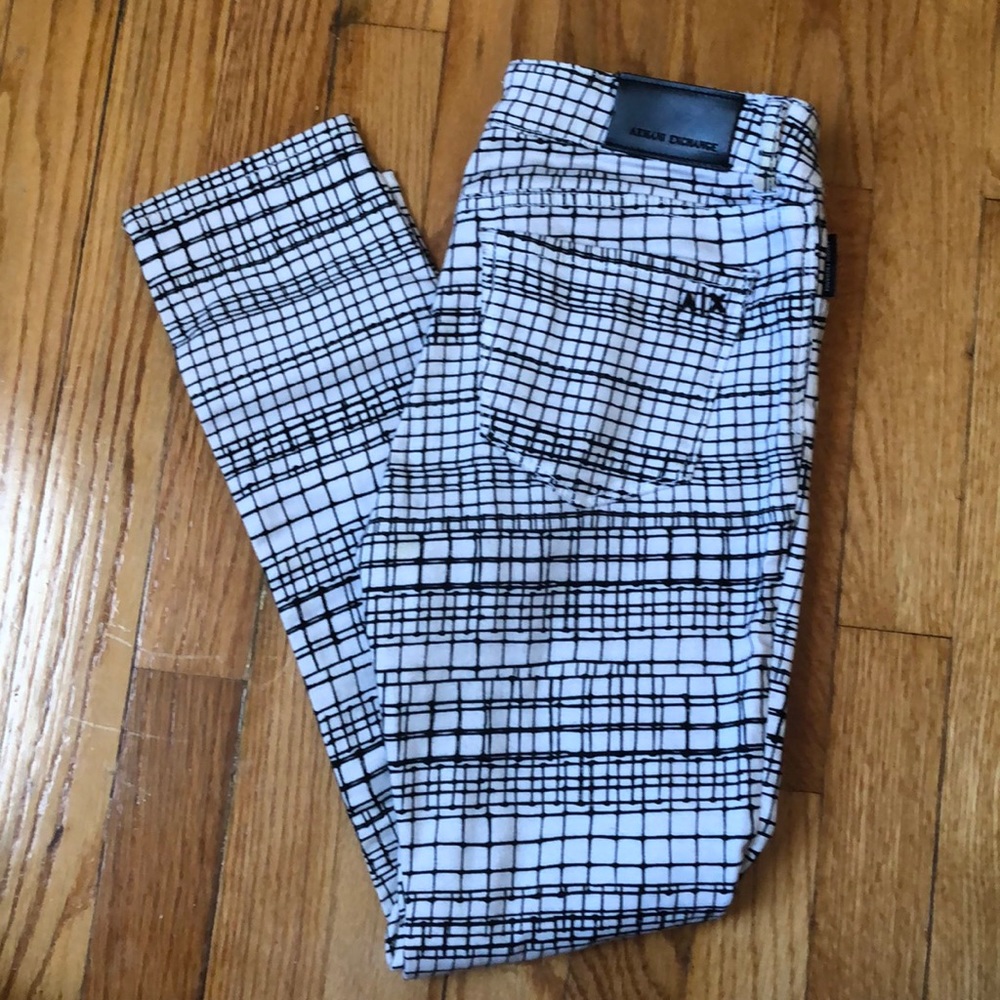 Armani exchange crop skinny ankle length pants